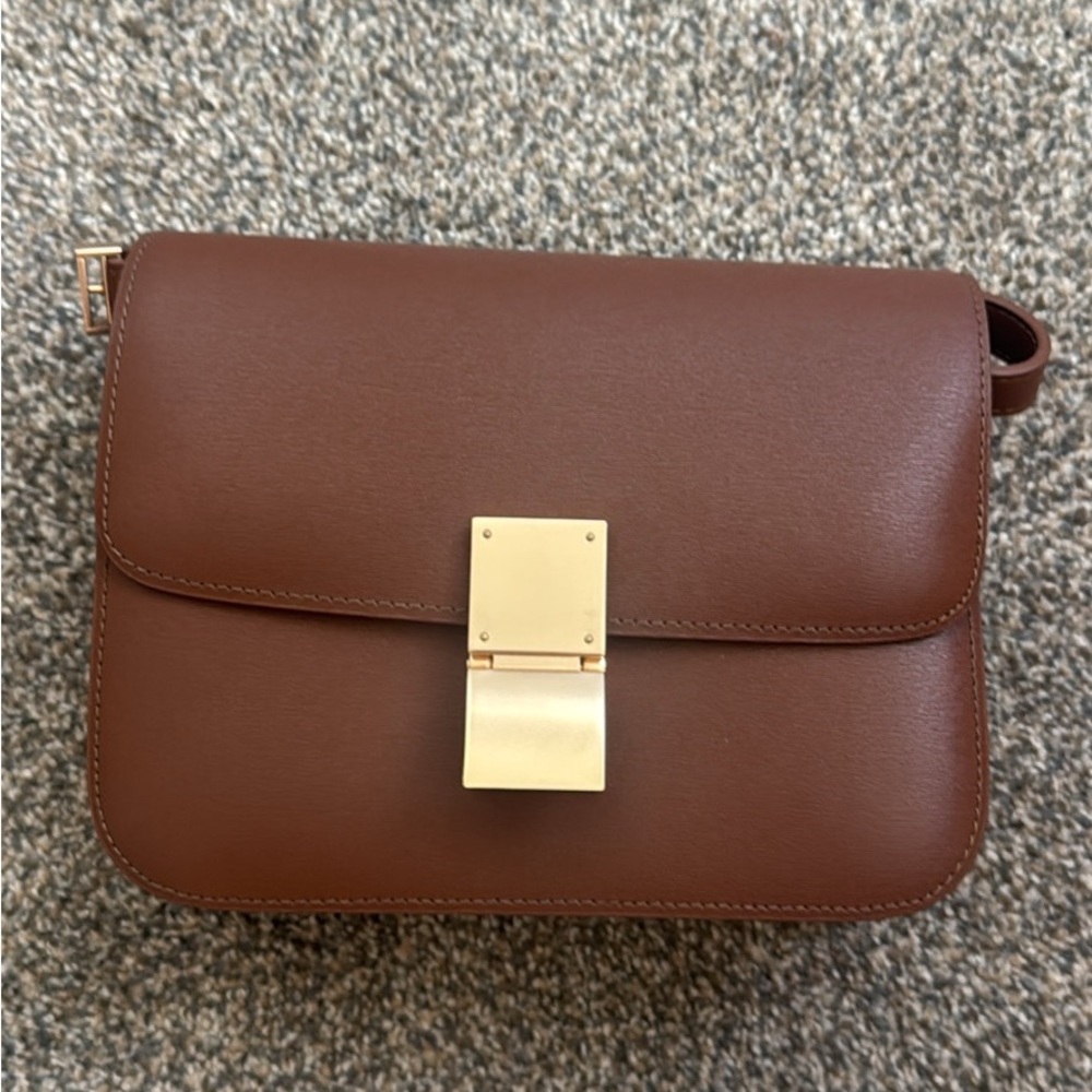 Brown Leather Crossbody Bag